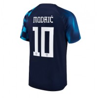 Koszulka piłkarska Chorwacja Luka Modric #10 Strój wyjazdowy MŚ 2022 tanio Krótki Rękaw